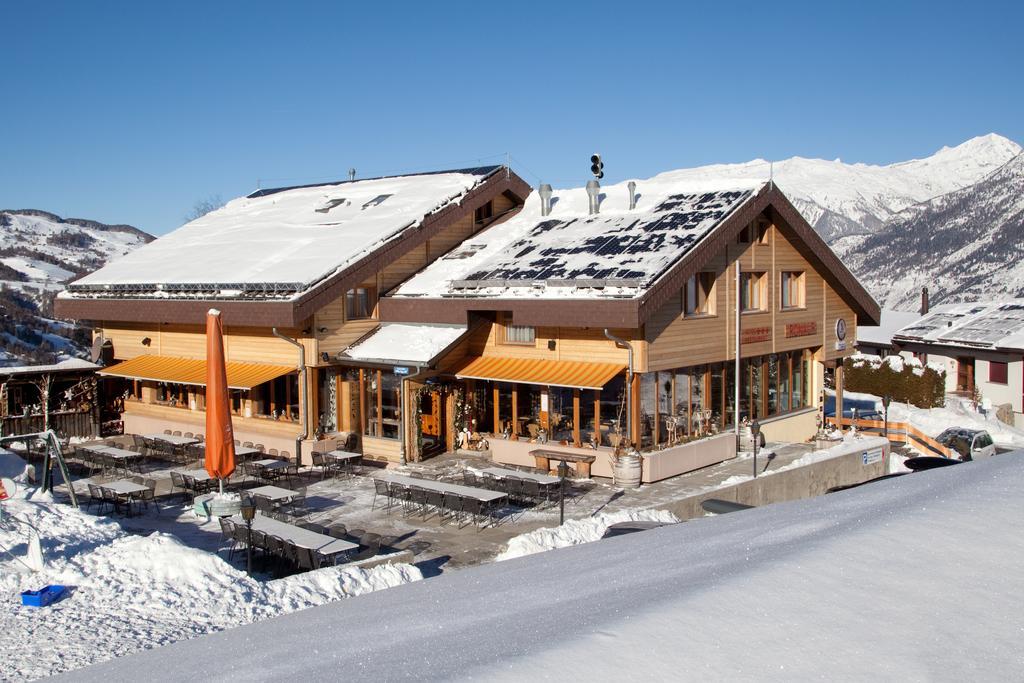 Hotel-Restaurant Ronalp Burchen Exterior photo
