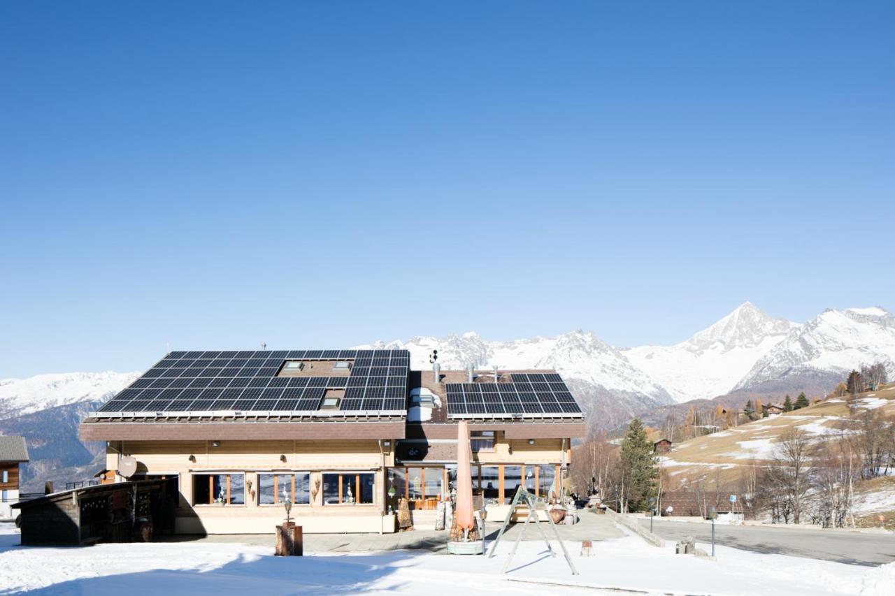 Hotel-Restaurant Ronalp Burchen Exterior photo